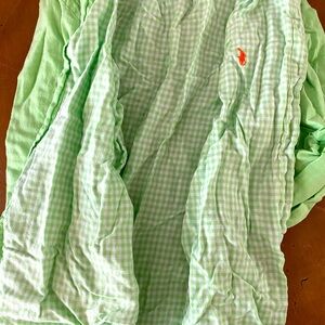 Lime green button up shirt